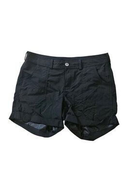The North Face Black Stretch Nylon Lightweight Hiking Shorts Womens 8